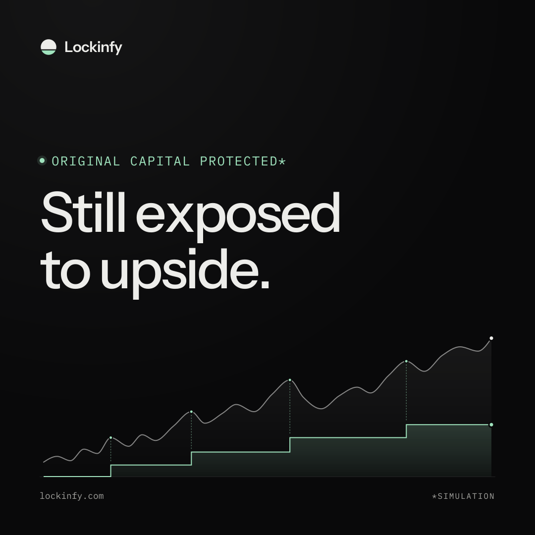 Lockinfy. Original capital protected (simulation). Still exposed to upside. lockinfy.com
